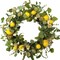 Spring Wreaths for Front Door, 22" Artificial Lemon & Greenery Wreath – Summer Lemon Eucalyptus Wreath for Indoor & Outdoor Home, Wedding, Wall & Porch Décor